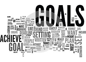 Why Do People Set Goals For Themselves Word Cloud