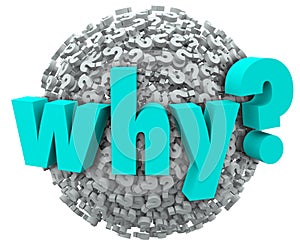 Why Word Question Mark 3d Symbols Sphere Wonder Reason