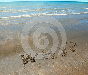 Why written on the beach