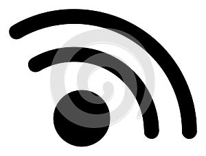 Wi-Fi Access Point - Raster Icon Illustration