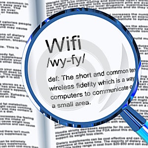 Wi-Fi concept icon means wireless internet connection access - 3d illustration