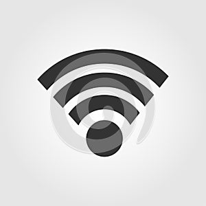 Wi fi icon, flat design