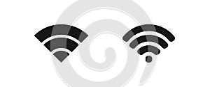 Wi-Fi icon for web design. Symbol set vector photo