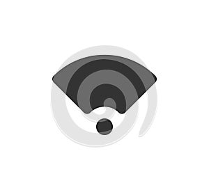 Wi Fi icon. Wifi signal icon. Wireless internet connection signal. Vector illustration isolated on white background