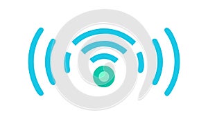 Wi-Fi Network: Wireless Internet Connectivity Icon, vector design Generative AI