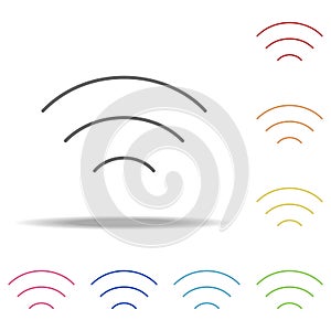 wi fi signal icon. Elements of web in multi colored icons. Simple icon for websites, web design, mobile app, info graphics