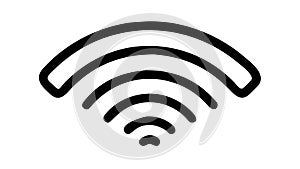 Wi-Fi signal waves. Wireless internet connection, vector design Generative AI