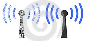 Wi-Fi Station Composition of Binary Digits