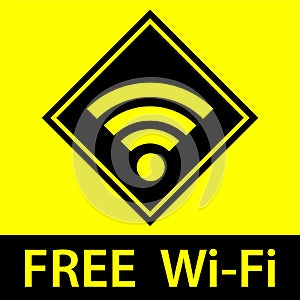 Wi-Fi symbol sign icon. Wi-Fi point. Zone wireless Internet network connection. Hotspot free Wi-Fi sign. Internet signal signs.