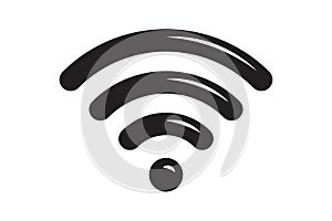 Wi Fi symbol signal connection. Vector wireless internet technology sign. Wifi network communication icon