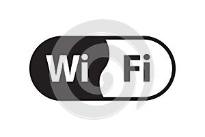 Wi Fi symbol signal connection. Vector wireless internet technology sign. Wifi network communication icon