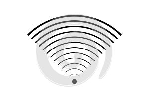 Wi Fi symbol signal connection. Vector wireless internet technology sign. Wifi network communication icon