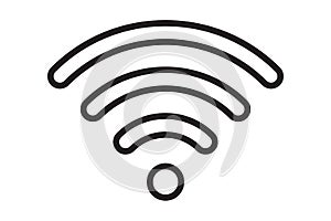 Wi Fi symbol signal connection. Vector wireless internet technology sign. Wifi network communication icon