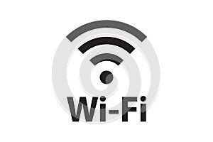 Wi Fi symbol signal connection. Vector wireless internet technology sign. Wifi network communication icon