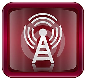 WI-FI tower icon red