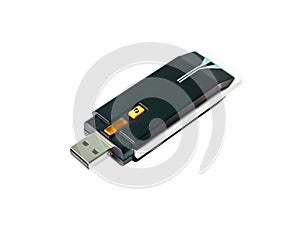 Wi-Fi Wireless USB Adapter isolated on white background