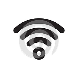 Wi-Fi wlan signal icon. Vector wi fi access, free wireless internet sign