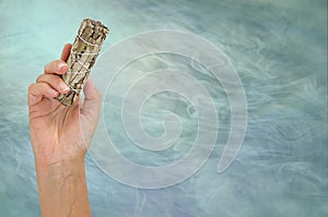 Wicca smudging Message Board Background