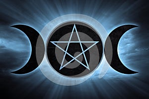 Wicca triple moon