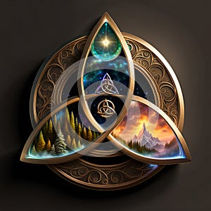 Wiccan Triquetra - Trinity Knot