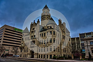 Wichita City Hall Richardsonian Romanesque historic landmark in Kansas Largest City