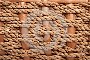 Wicker basket background