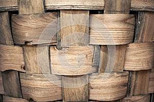 Wicker basket, close up background photo texture.