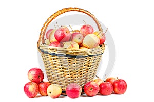 Wicker basket with crab apples