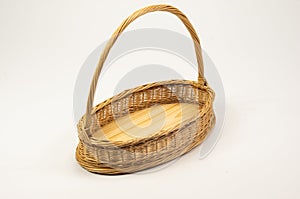 Wicker basket made by the master\'s hands