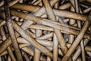 Wicker basket texture, visible dirt.