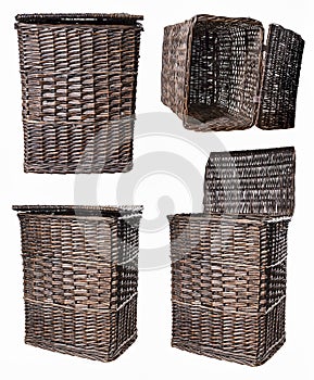 Wicker basket used in the household