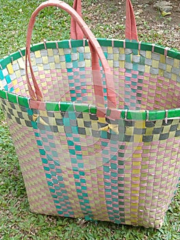 wicker baskets for shopping to the market