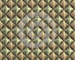 Wicker of bright  metalic checkered mesh squares