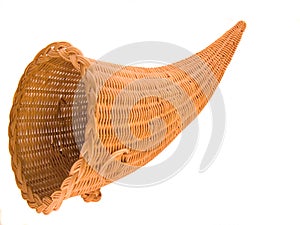 Wicker Cornucopia Basket