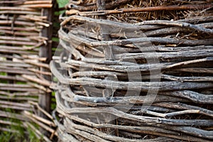 Wicker fence