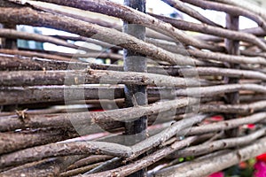 Wicker fence