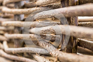 Wicker fence