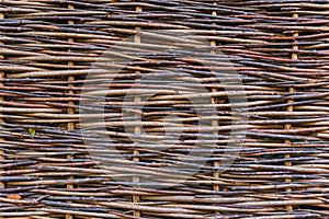 Wicker fence - abstract background