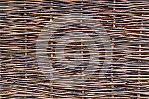 Wicker fence - abstract background