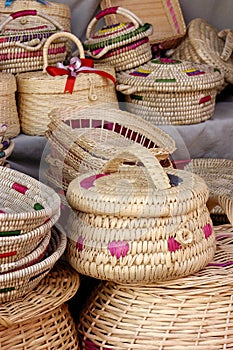 Wicker handicrafts photo