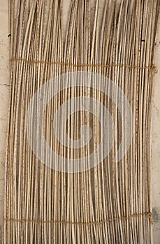 Wicker matting made from dried grass. Traditional kind of craft of Arab countries.