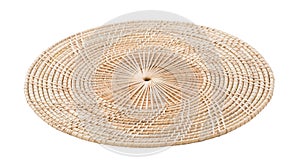 Wicker placemat isolated