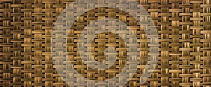 Wicker rattan seamless texture. Basketwork background or texture