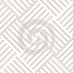 Wicker surface texture. Vector geometric seamless pattern. Subtle background