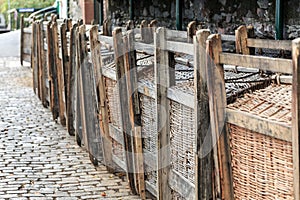Wicker Toboggans sledges Funchal photo