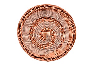 Wickered plastic basket photo