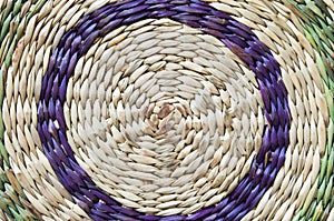 Wickerwork with circles