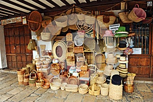 Wickerwork and esparto baskets, spanish craftsmanship for sale in Almagro