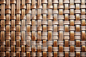 Wickerwork metal pattern background or texture