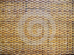 Wickerwork from stalks of rattan